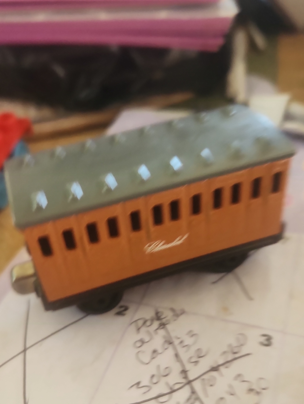 Claribel Classic  Toy Train Car - Brown